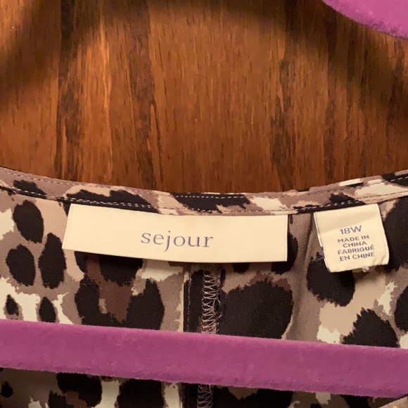 NWOT Sejour tunic w/ asymmetrical hem - 18w - Picture 6 of 9